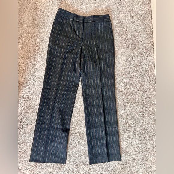 Talbots Pants - Talbots Wool Stretch Dress Pants Herringbone Gray